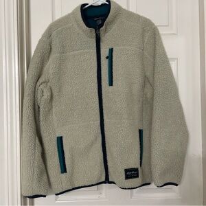 Eddie Bauer Men’s M Medium Chilali Faux Shearling‎ Fleece Lined Zip Up